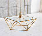 Table basse ALINA pied gold (Disponible en plusieurs coloris)
