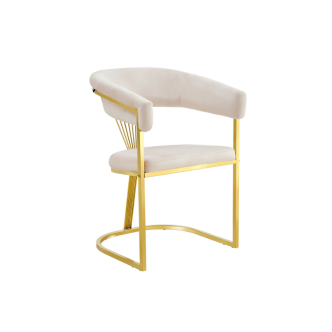 Chaise BRITTANY pied gold (Disponible en plusieurs coloris)