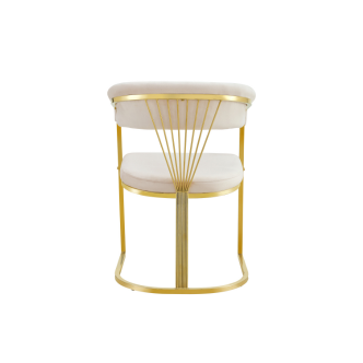 Chaise BRITTANY pied gold (Disponible en plusieurs coloris)