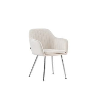 Chaise CANVAS pied chrome (Disponible en plusieurs coloris)